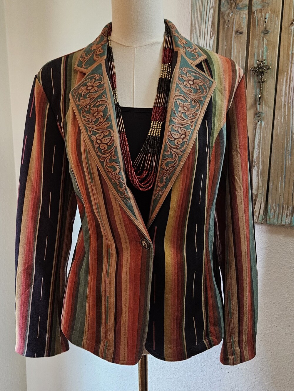 Fashion Express, (Med) Womens Serape Blazer